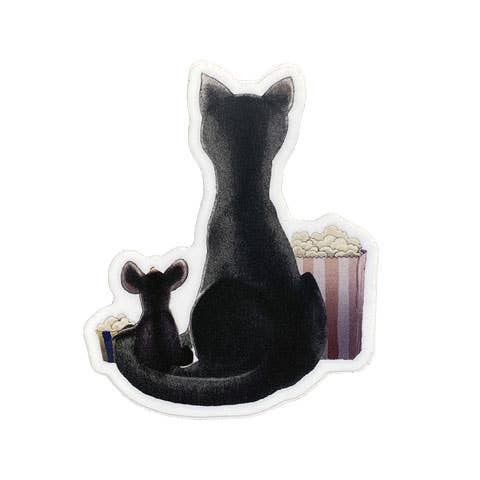 At the Movies - Cat Vinyl Stickers