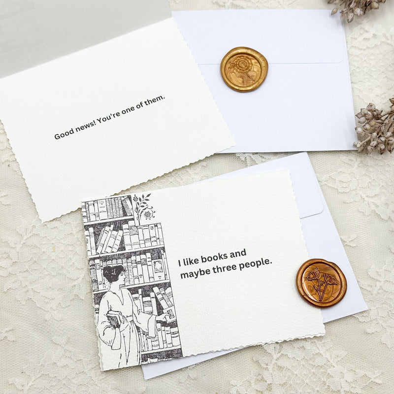 Book Lover Greeting Card