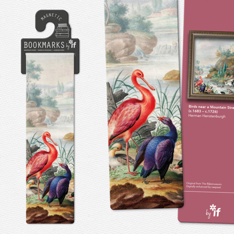 Magnetic Bookmark, Birds Near a Mountain Stream