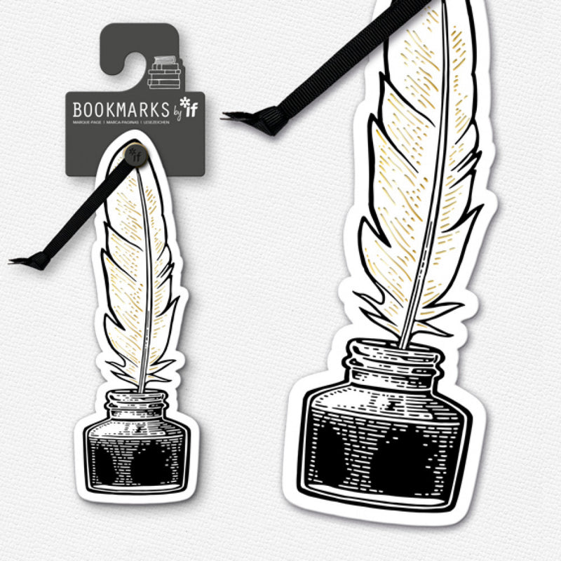 Bookmark, Quill and Ink