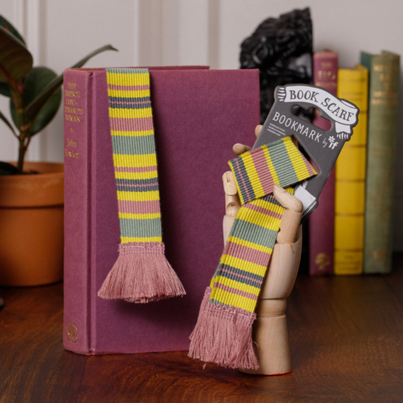 Book Scarf Bookmark, Pastels